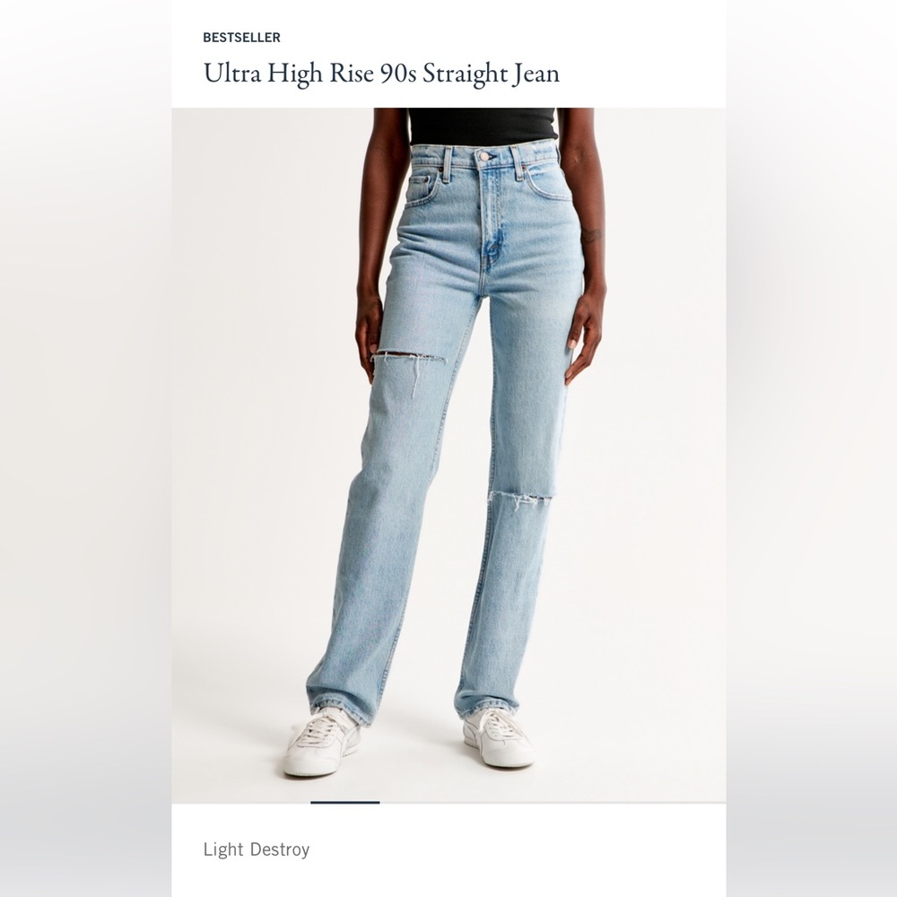 NWT Abercrombie 90s straight jeans